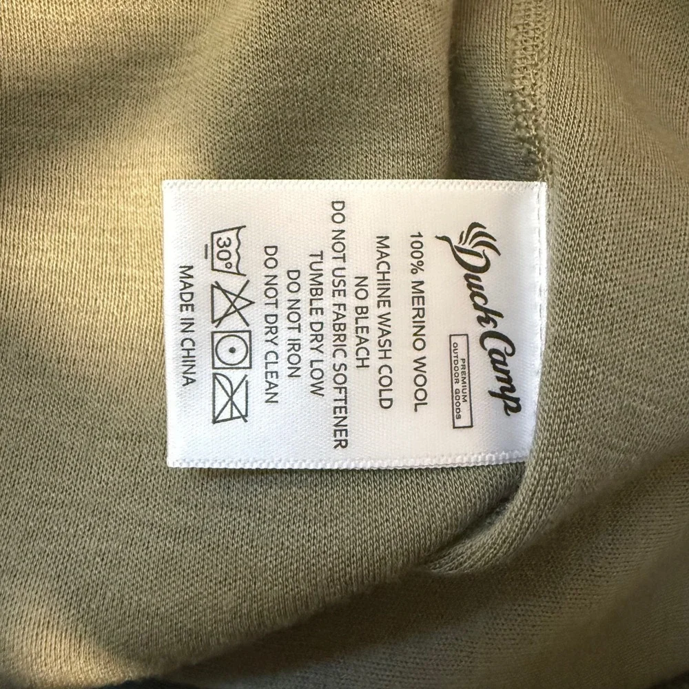 Duck Camp Mens Merino Base Layer Bottom 3XL Green NWT Wool Thermal Long John
